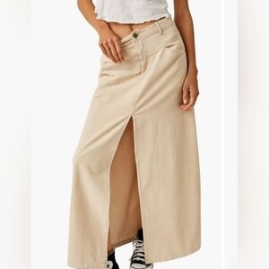 *NEW* WE THE FREE As You Are Corduroy Maxi Skirt Size 12